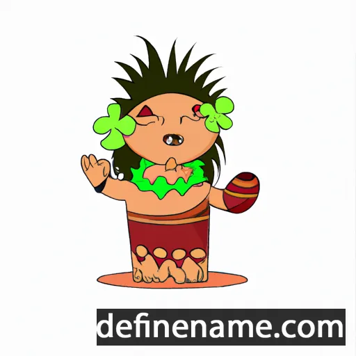 cartoon of the name Kolekona