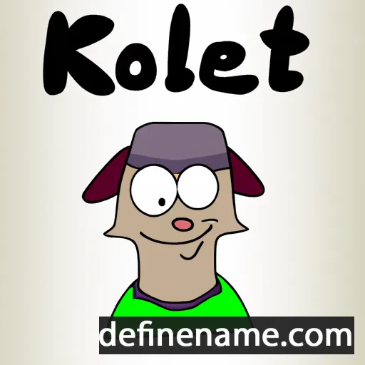 cartoon of the name Kolett