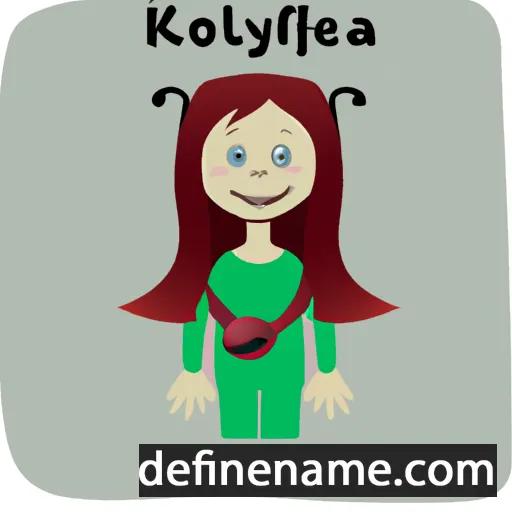 cartoon of the name Kolfreyja