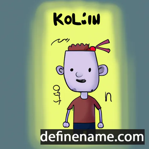 cartoon of the name Kolin