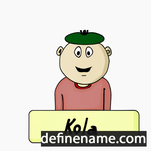 cartoon of the name Kolja