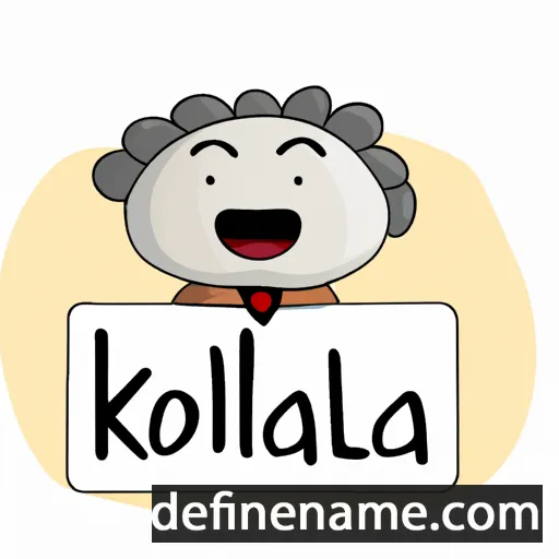 cartoon of the name Koloa