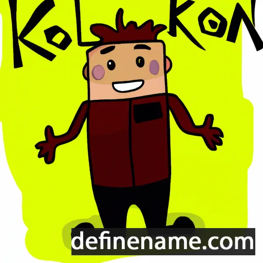 cartoon of the name Kolson