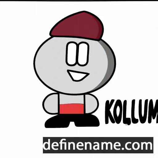 cartoon of the name Kolumb