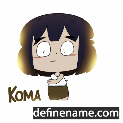 cartoon of the name Komaru