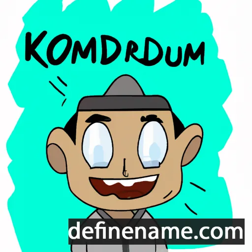 cartoon of the name Komarudin