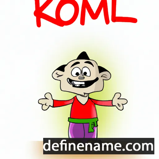 cartoon of the name Komol