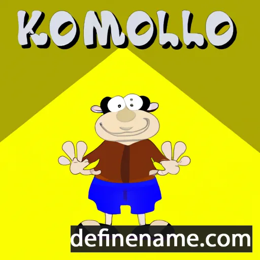 cartoon of the name Komol