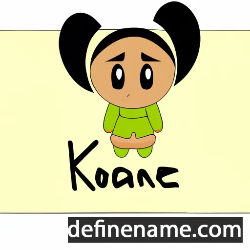 cartoon of the name Konane