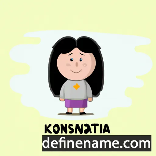 cartoon of the name Konstanca