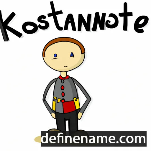 cartoon of the name Konstancie