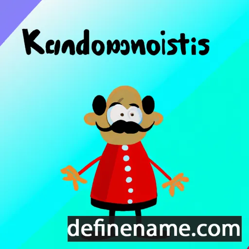 cartoon of the name Konstandinos