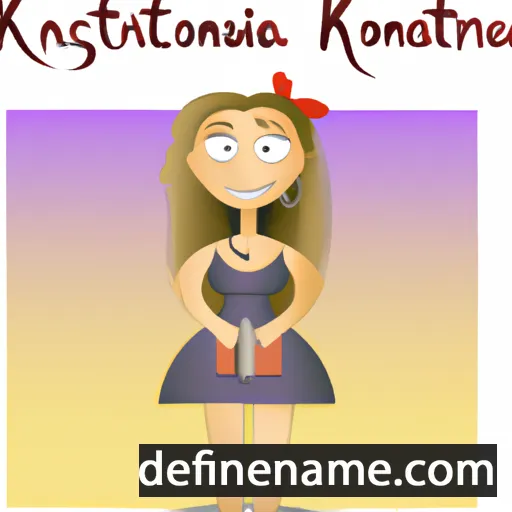 cartoon of the name Konstantyna