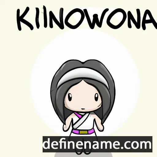 cartoon of the name Konwaronhia:wi