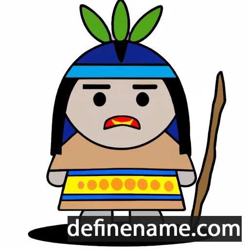 cartoon of the name Konwatsi’tsaién:ni