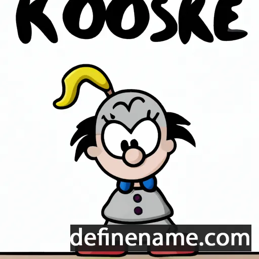 cartoon of the name Koosje