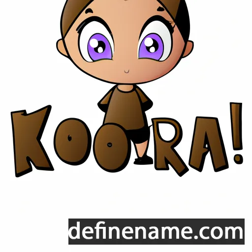 cartoon of the name Kora