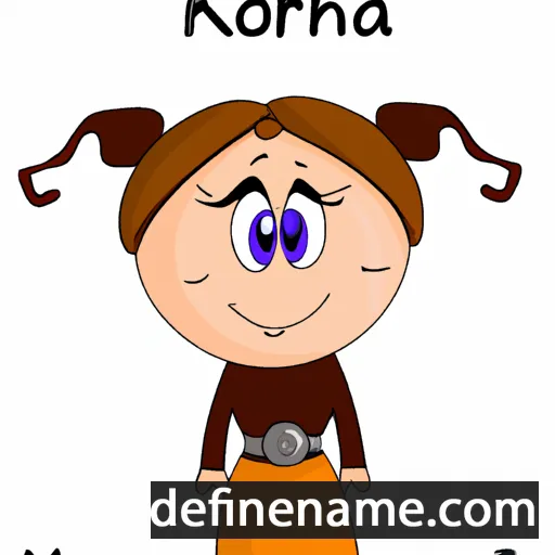 cartoon of the name Korah