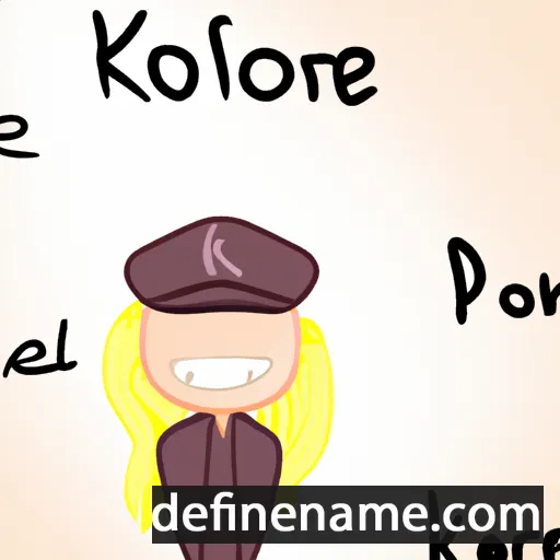 cartoon of the name Koralie