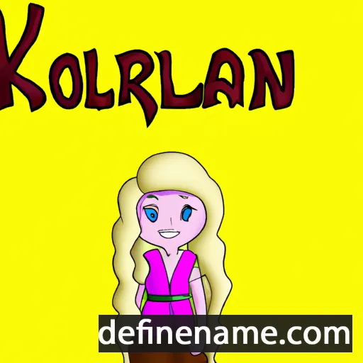 cartoon of the name Koralynn