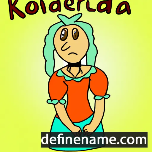 cartoon of the name Kordelija