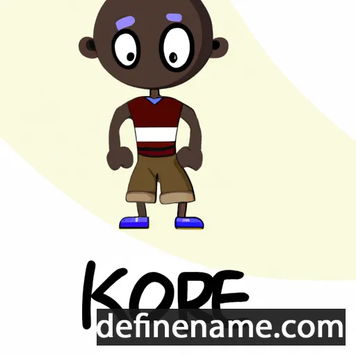 cartoon of the name Kore