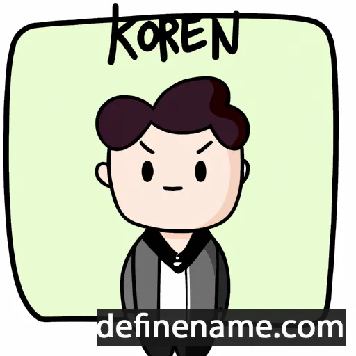 cartoon of the name Koren