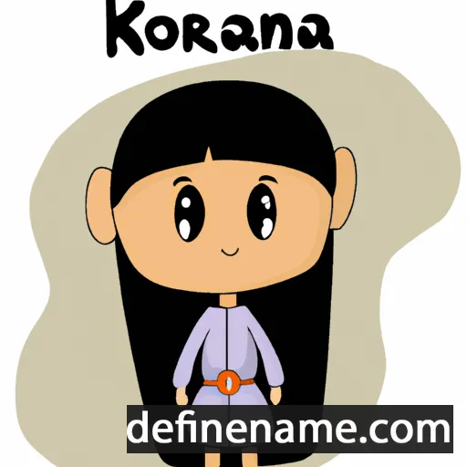 Koriauna cartoon