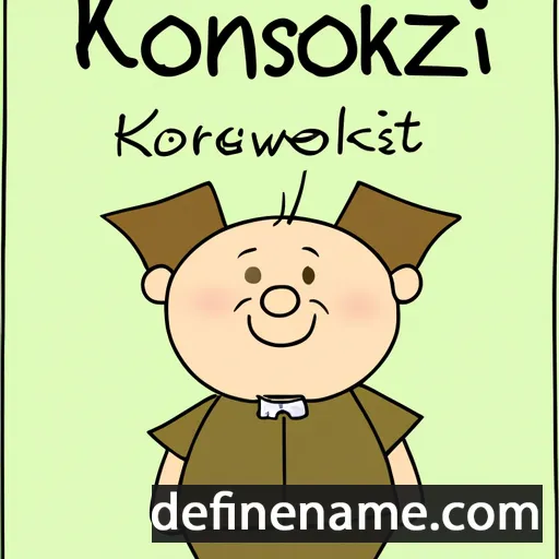 cartoon of the name Kornéliusz