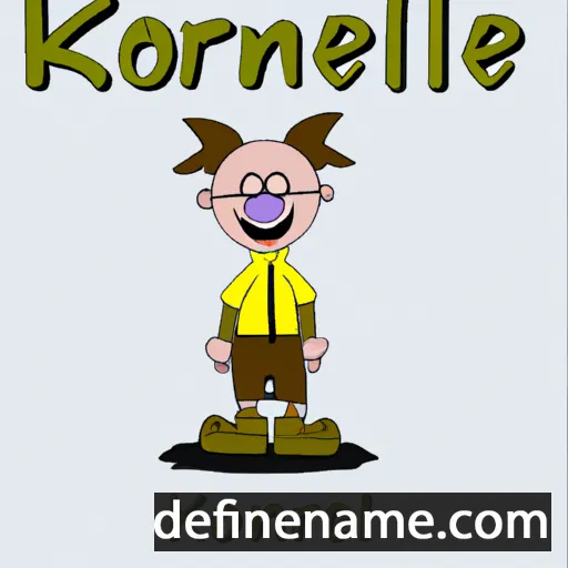 cartoon of the name Korneel