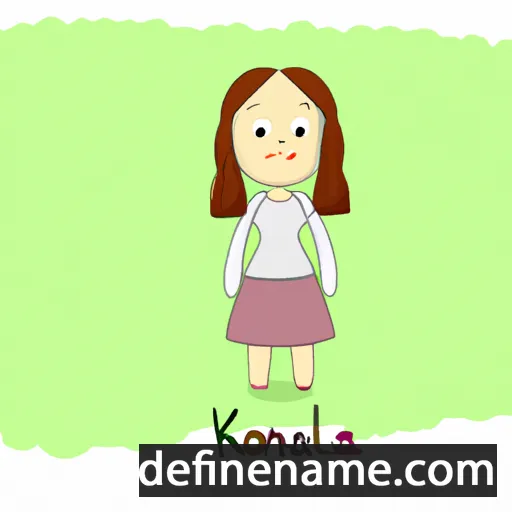 cartoon of the name Kornela