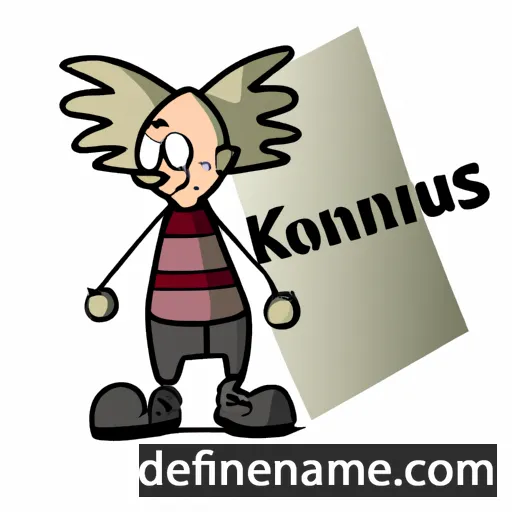 cartoon of the name Kornelijus