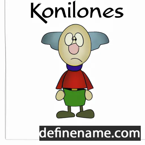 cartoon of the name Kornelius