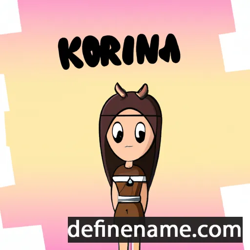 cartoon of the name Korrina