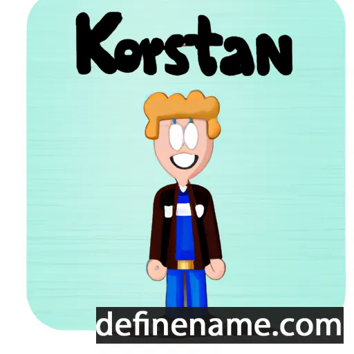 cartoon of the name Korstiaan