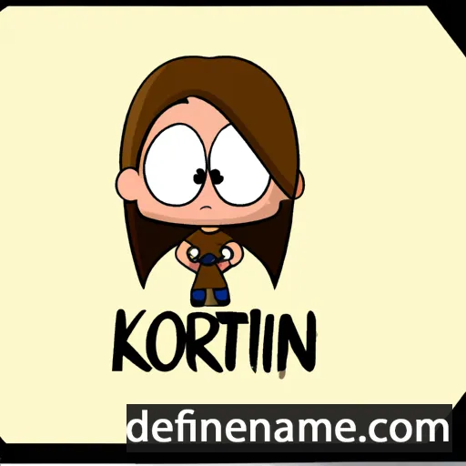 cartoon of the name Kortlyn