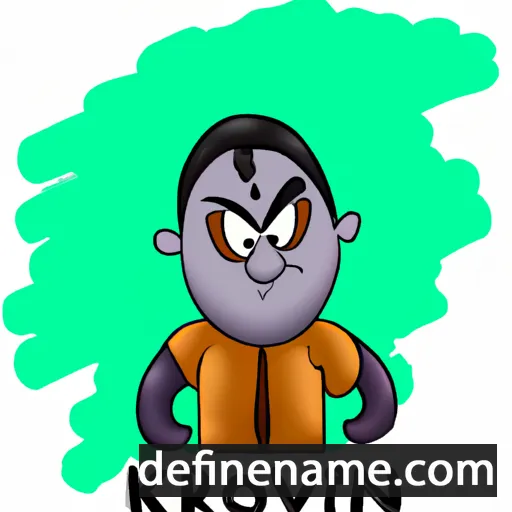 cartoon of the name Korvin