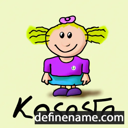 cartoon of the name Koštana