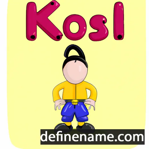 cartoon of the name Kosal