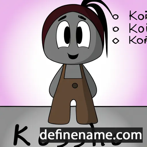 cartoon of the name Kosho