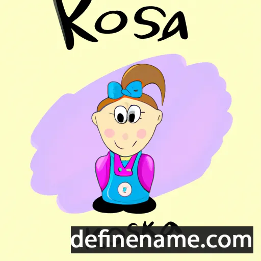 cartoon of the name Kosjenka