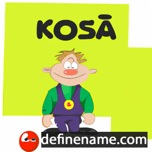 cartoon of the name Kosma