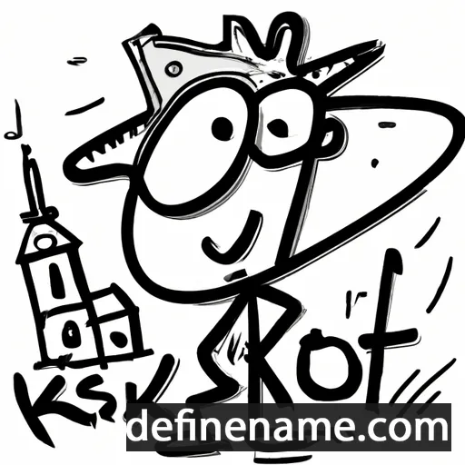 cartoon of the name Kostel