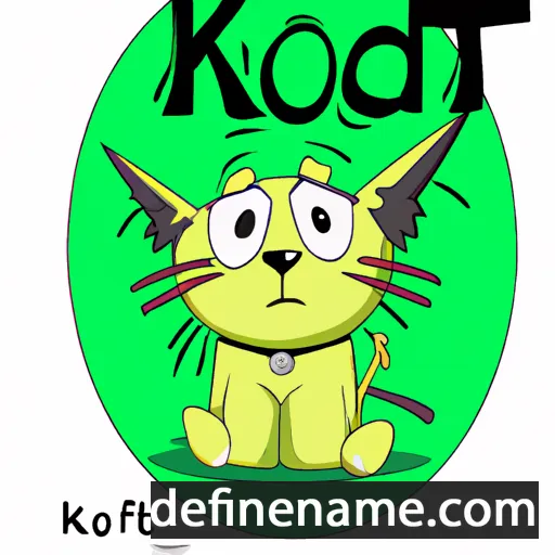 cartoon of the name Kot