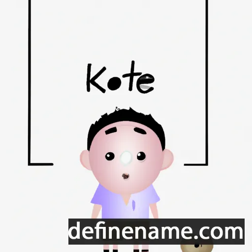 cartoon of the name Kotae