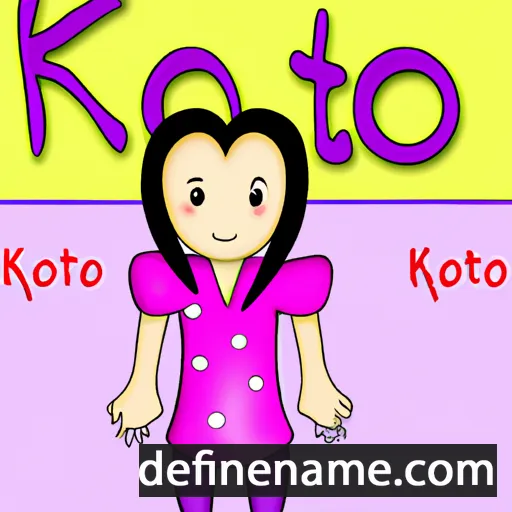 cartoon of the name Koto