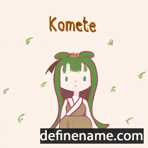 cartoon of the name Kotohime