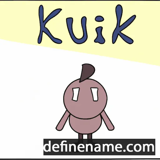 cartoon of the name K'ûik