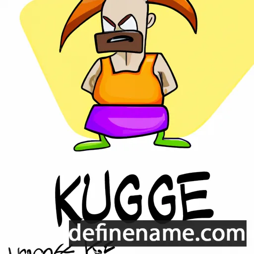 cartoon of the name K'ujage