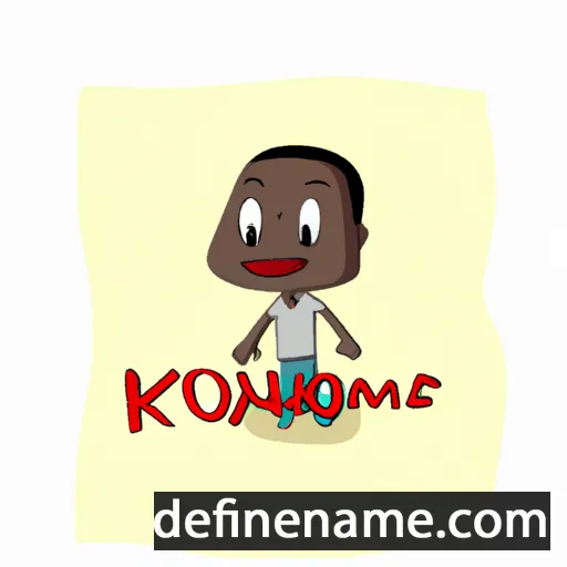 cartoon of the name Kouamé